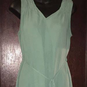 green sleeveless maternity top boho casual medium